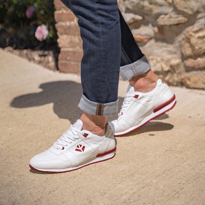 COG - Raven Vegan Trainer Men | White & Red