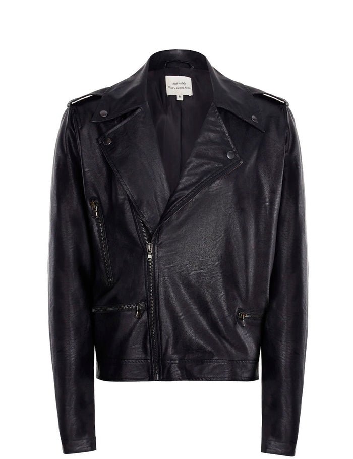 Biker Jacket Men Vegan Leather | Black, Will's Vegan Store,  Liv & Grace vegan
