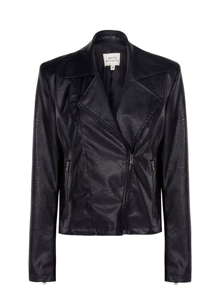 Biker Jacket Women Vegan Leather | Black, Will's Vegan Store,  Liv & Grace vegan