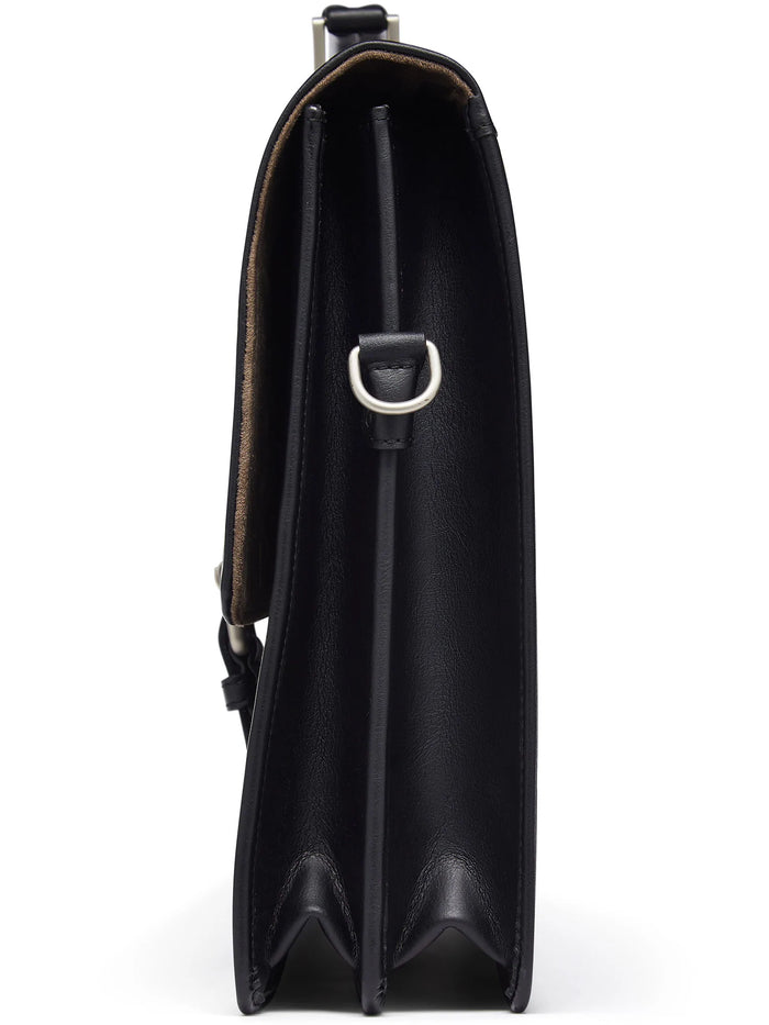 Classic Briefcase Vegan Leather | Black, Will's Vegan Store,  Liv & Grace vegan