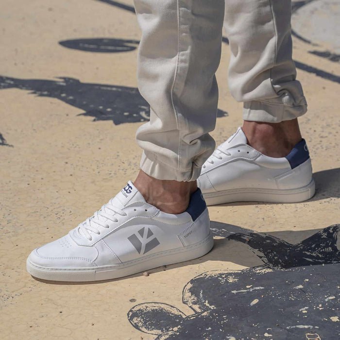 COG - Topsy Vegan Sneaker Unisex | White Blue, COG,  Liv & Grace vegan