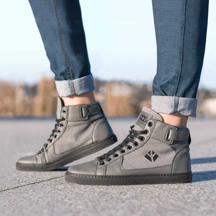 COG - Wallace Mid Vegan Sneaker | Stone, COG,  Liv & Grace vegan