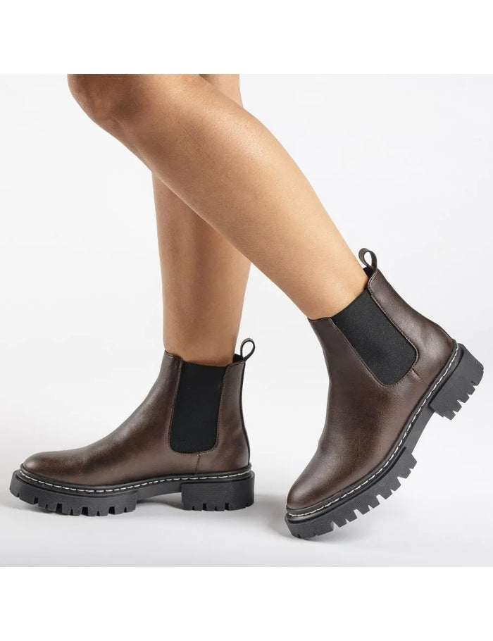 Duda Brown Vegan Boots, NAE,  Liv & Grace vegan