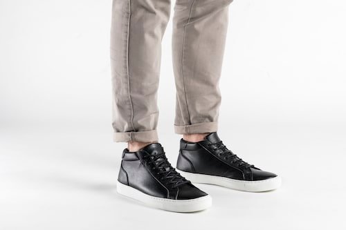 Matt Black Vegan Sneakers, NAE,  Liv & Grace vegan