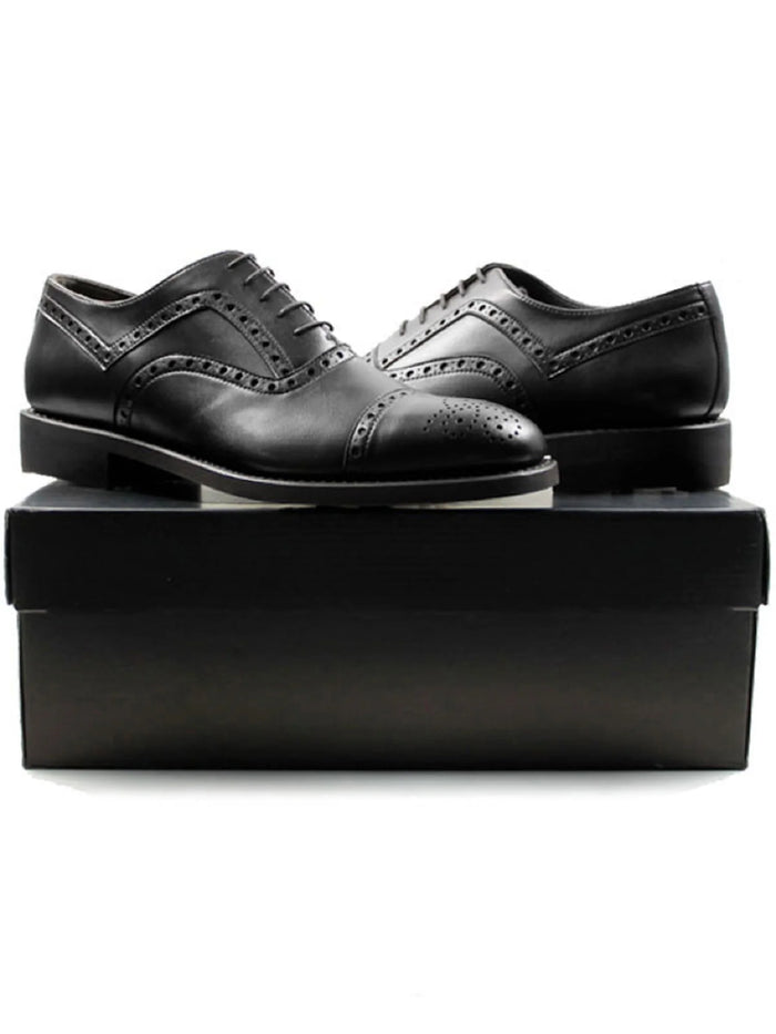 Men’s Goodyear Welt Brogues | Black, Will's Vegan Store,  Liv & Grace vegan
