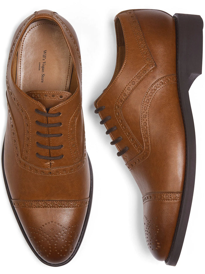 Men’s Goodyear Welt Brogues | Brown, Will's Vegan Store,  Liv & Grace vegan