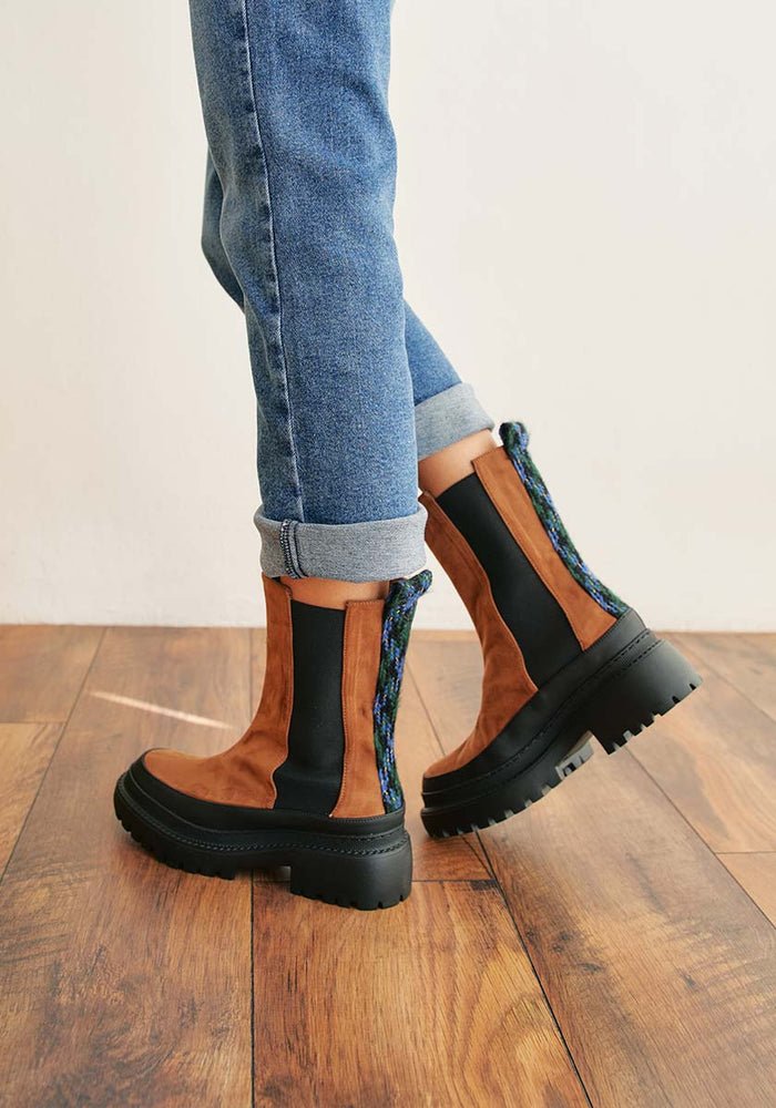 Midi Vegan Boots Nita | Camel, Mireia Playa,  Liv & Grace vegan