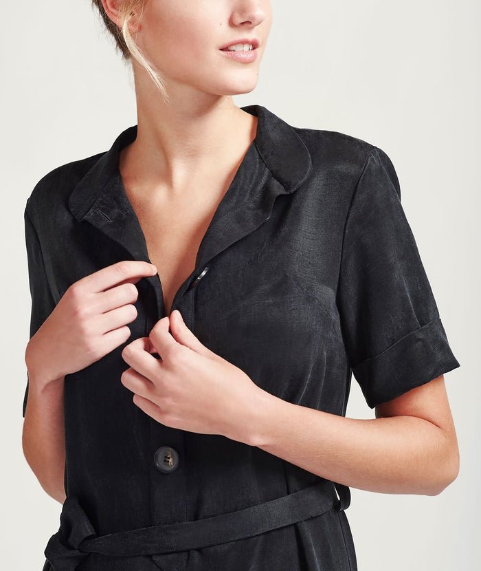 Uma Black Dress Cupro, Alay&amp;Co,  Liv & Grace vegan