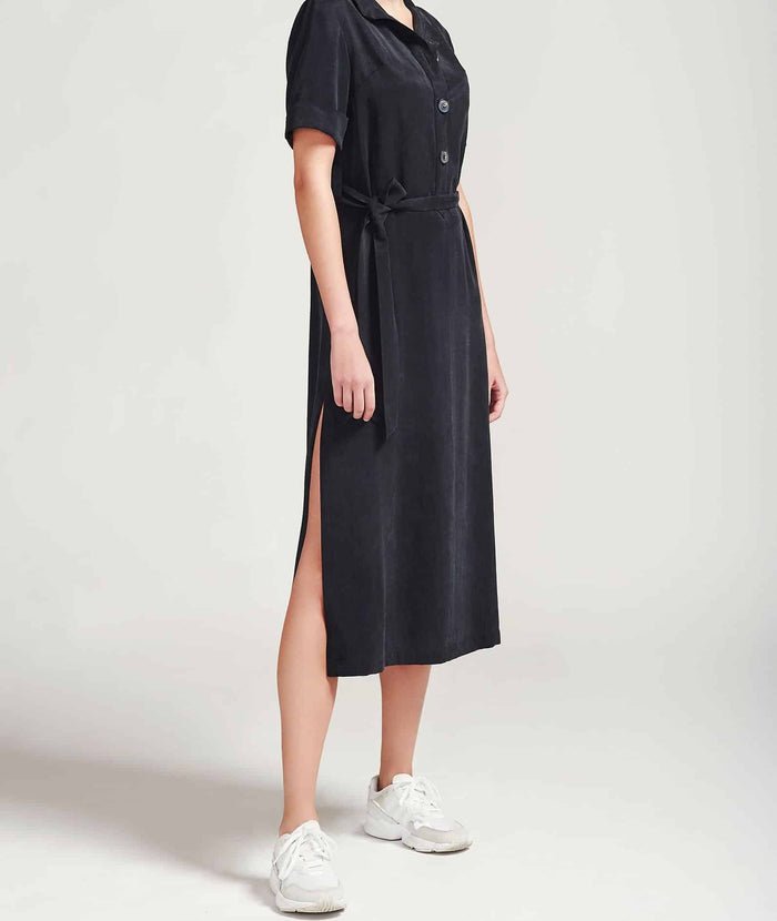 Uma Black Dress Cupro, Alay&amp;Co,  Liv & Grace vegan