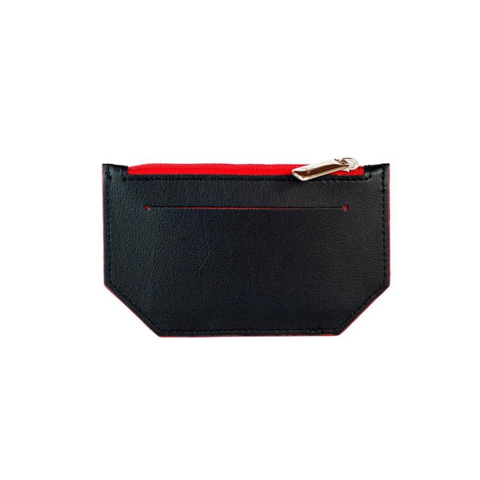 Vegan Leather Cardholder | Minimal Black/Red, Canussa,  Liv & Grace vegan