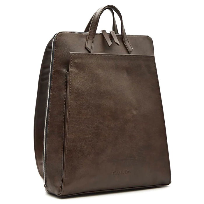 Vegan Leather Laptop Backpack | Brown, Canussa,  Liv & Grace vegan
