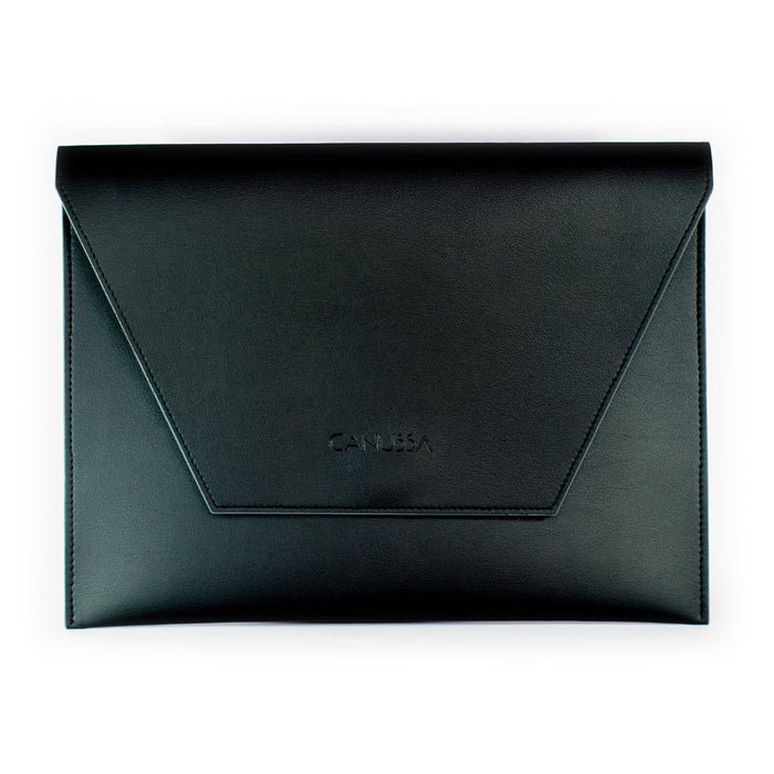 Vegan Leather Laptop Case | Black/Grey, Canussa,  Liv & Grace vegan