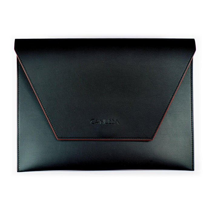 Vegan Leather Laptop Case | Black/Red, Canussa,  Liv & Grace vegan