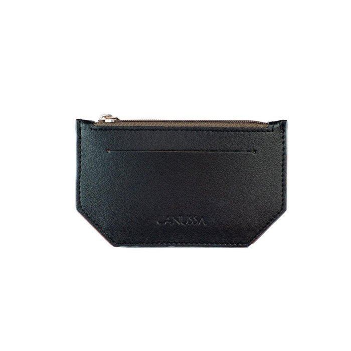 Vegan Leather Purse | Minimal  Black/Grey, Canussa,  Liv & Grace vegan