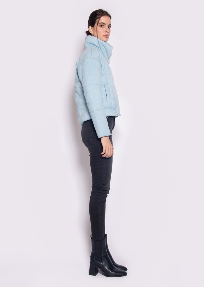 Vegan Puffer Jacket  Harper | Sky Blue, Dauntless,  Liv & Grace vegan