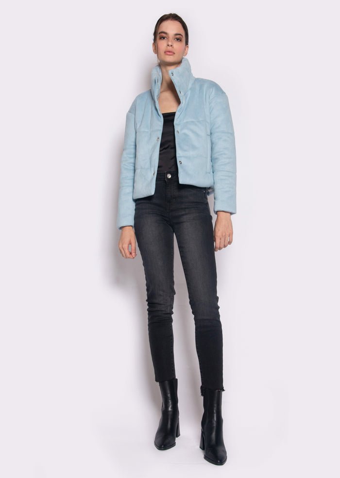 Vegan Puffer Jacket  Harper | Sky Blue, Dauntless,  Liv & Grace vegan