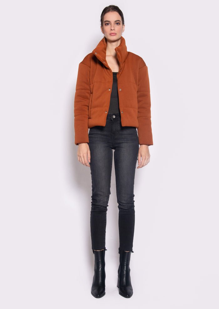 Vegan Puffer Jacket  Porter | Terracotta, Dauntless,  Liv & Grace vegan