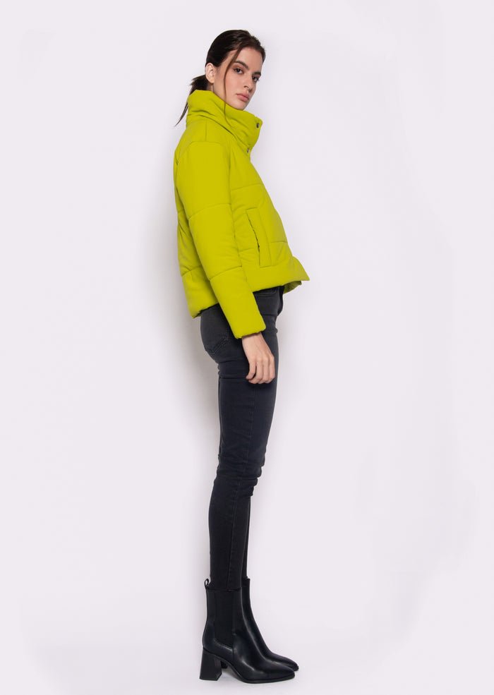 Vegan Puffer Jacket Raya | Yellow, Dauntless,  Liv & Grace vegan