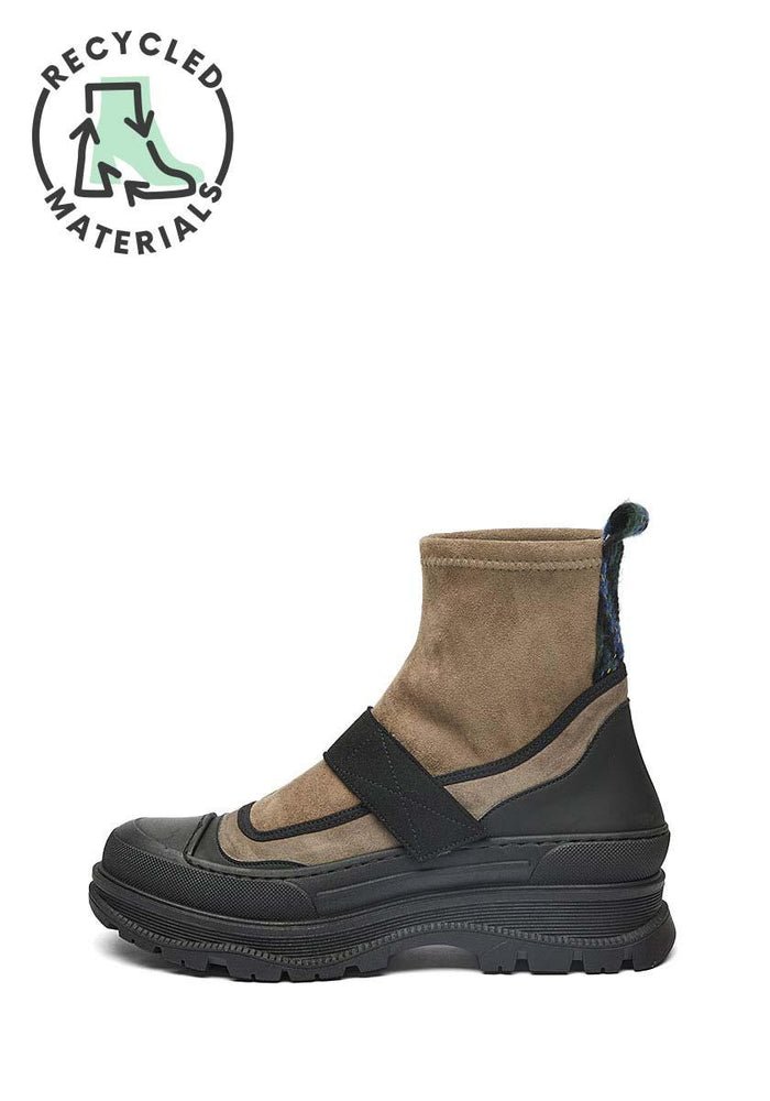 Vegan Suede Boots Nadia | Taupe, Mireia Playa,  Liv & Grace vegan