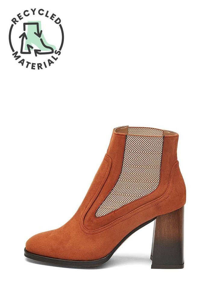 Vegan Suede Boots Nes | Terracotta, Mireia Playa,  Liv & Grace vegan