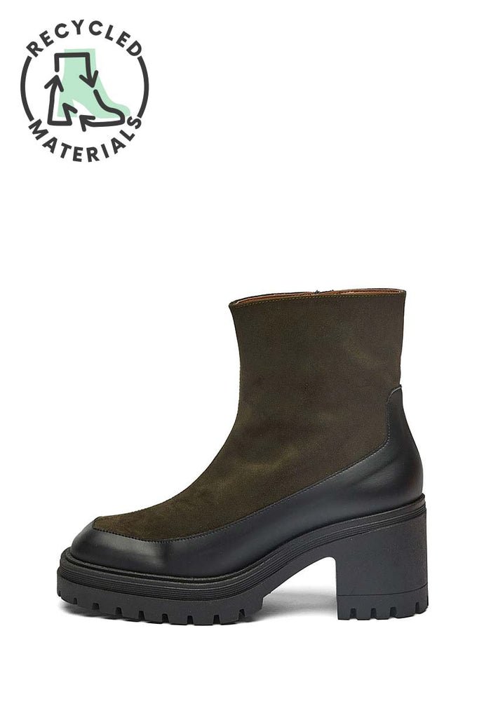 Vegan Suede Boots Noelia | Olive, Mireia Playa,  Liv & Grace vegan