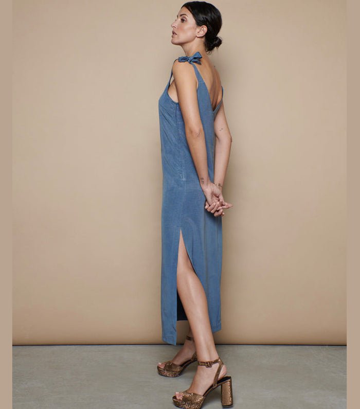 Viko Blue Dress Cupro Ecovero, Alay&amp;Co,  Liv & Grace vegan