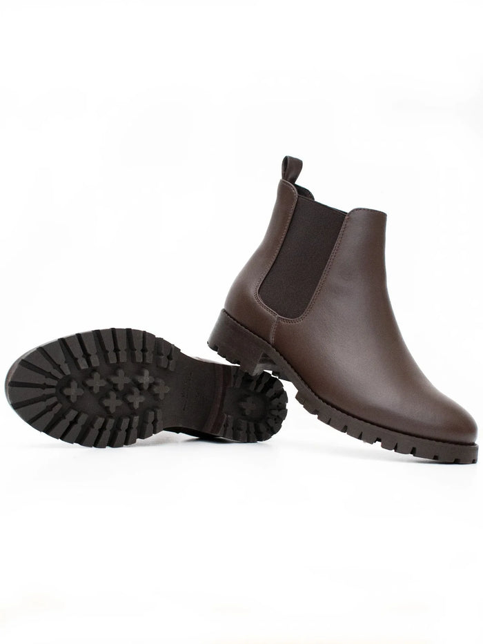 Luxe Deep Tread Chelsea Boots | Women  Dark Brown