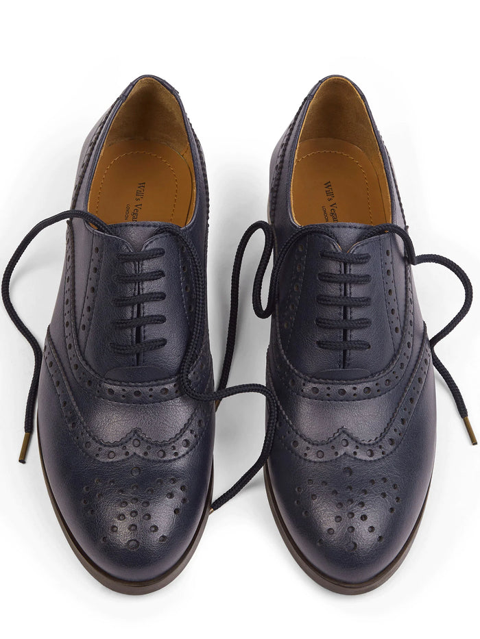 Women's Oxford Brogues | Dark Blue, Will's Vegan Store,  Liv & Grace vegan